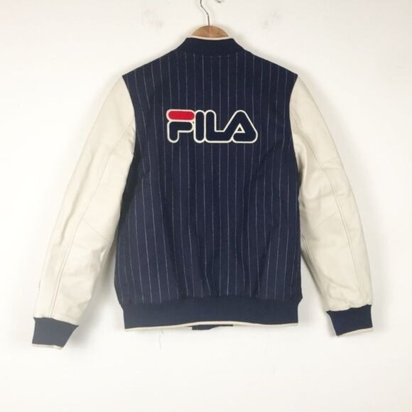 NWT Fila x Bandier Melton Wool Varsity Jacket Size XS - Picture 5 of 13